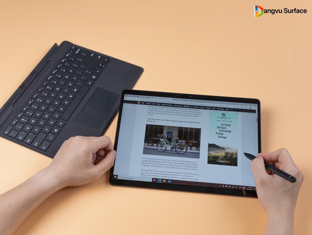 Khả năng sử dụng với bút Surface Pen của Surface Pro X