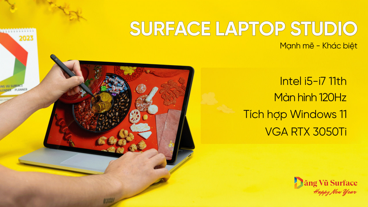 Surface Laptop Studio tết